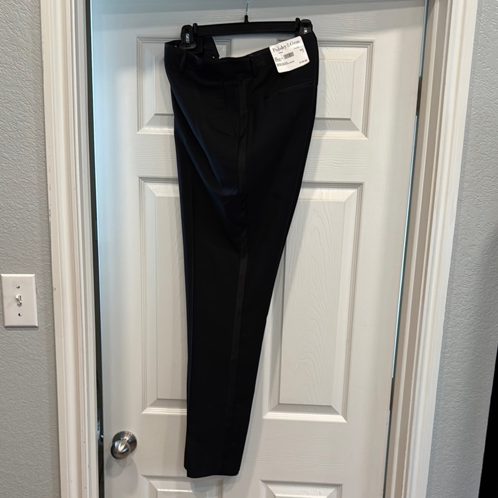 Men's Black Tuxedo Pants